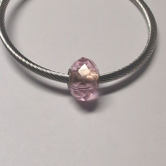 Pink Faceted Charm for Pandora Style‎ Bracelet - Picture 3 of 4